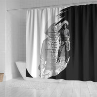 Nat Love Shower Curtain Deadwood Dick Legendary Black Cowboy - Famous Outlaw Quote