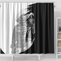Nat Love Shower Curtain Deadwood Dick Legendary Black Cowboy - Famous Outlaw Quote