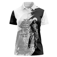 Nat Love Women Polo Shirt Deadwood Dick Legendary Black Cowboy - Famous Outlaw Quote
