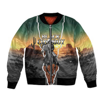 Nat Love Deadwood Dick Legendary Black Cowboy Bomber Jacket Western Frontier Style With Native Southwest Pattern