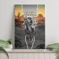 Nat Love Deadwood Dick Legendary Black Cowboy Canvas Wall Art Western Frontier Style With Native Southwest Pattern