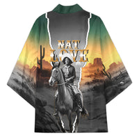 Nat Love Deadwood Dick Legendary Black Cowboy Kimono Western Frontier Style With Native Southwest Pattern