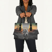 Nat Love Deadwood Dick Legendary Black Cowboy Leather Bag Western Frontier Style With Native Southwest Pattern