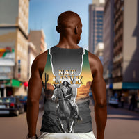 Nat Love Deadwood Dick Legendary Black Cowboy Men Tank Top Western Frontier Style With Native Southwest Pattern