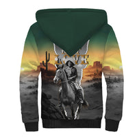 Nat Love Deadwood Dick Legendary Black Cowboy Sherpa Hoodie Western Frontier Style With Native Southwest Pattern