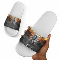 Nat Love Deadwood Dick Legendary Black Cowboy Slide Sandals Western Frontier Style With Native Southwest Pattern