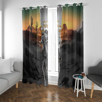 Nat Love Deadwood Dick Legendary Black Cowboy Window Curtain Western Frontier Style With Native Southwest Pattern