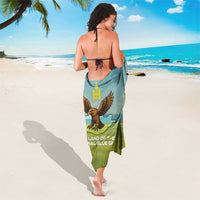 Mongolia Sarong with Eagle Map Eternal Blue Sky Steppe Spirit