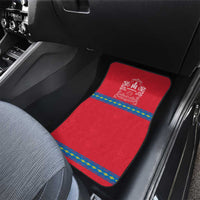 Mongolia Car Mats with Soyombo Dragon Sun Red Blue Tradition Spirit