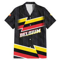 Belgium Family Matching Mermaid Dress and Hawaiian Shirt with Black Red Yellow Lightning Flag Stripe Spirit