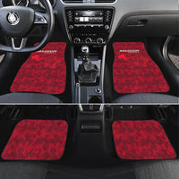 Belgium Car Mats with Football Red Map Crest Rose Spirit