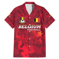 Belgium Family Matching Mermaid Dress and Hawaiian Shirt with Football Red Map Crest Rose Spirit