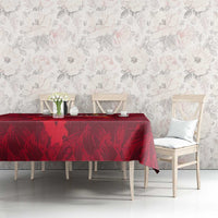 Belgium Tablecloth with Football Red Map Crest Rose Spirit