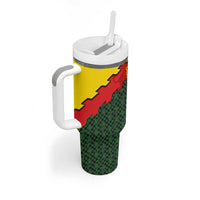 Belgium Tumbler With Handle with Royal Coat of Arms Crown Lion Red Green Checker Spirit