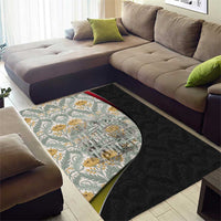 Belgium Area Rug with Grand Place Brussels Art Nouveau Floral Spirit