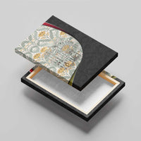 Belgium Canvas Wall Art with Grand Place Brussels Art Nouveau Floral Spirit