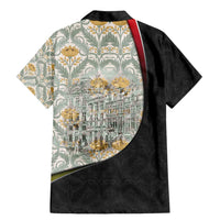 Belgium Family Matching Mermaid Dress and Hawaiian Shirt with Grand Place Brussels Art Nouveau Floral Spirit