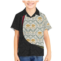 Belgium Family Matching Mermaid Dress and Hawaiian Shirt with Grand Place Brussels Art Nouveau Floral Spirit