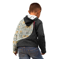 Belgium Kid Hoodie with Grand Place Brussels Art Nouveau Floral Spirit