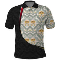 Belgium Polo Shirt with Grand Place Brussels Art Nouveau Floral Spirit