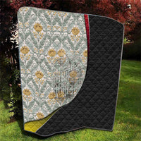 Belgium Quilt with Grand Place Brussels Art Nouveau Floral Spirit