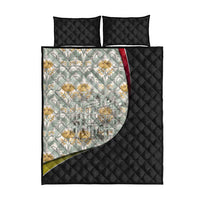 Belgium Quilt Bed Set with Grand Place Brussels Art Nouveau Floral Spirit