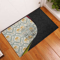 Belgium Rubber Doormat with Grand Place Brussels Art Nouveau Floral Spirit