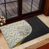 Belgium Rubber Doormat with Grand Place Brussels Art Nouveau Floral Spirit