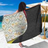 Belgium Sarong with Grand Place Brussels Art Nouveau Floral Spirit