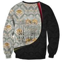 Belgium Sweatshirt with Grand Place Brussels Art Nouveau Floral Spirit