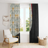 Belgium Window Curtain with Grand Place Brussels Art Nouveau Floral Spirit