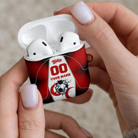 Personalized Turkey Football Grey Wolf AirPods Case Turkish Mascot Soccer Ball Burst