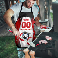 Personalized Turkey Football Grey Wolf Apron Turkish Mascot Soccer Ball Burst