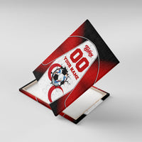Personalized Turkey Football Grey Wolf Canvas Wall Art Turkish Mascot Soccer Ball Burst