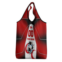 Personalized Turkey Football Grey Wolf Grocery Bag Turkish Mascot Soccer Ball Burst