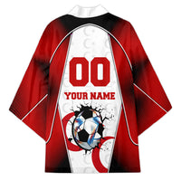 Personalized Turkey Football Grey Wolf Kimono Turkish Mascot Soccer Ball Burst