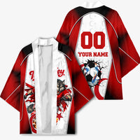 Personalized Turkey Football Grey Wolf Kimono Turkish Mascot Soccer Ball Burst