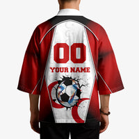 Personalized Turkey Football Grey Wolf Kimono Turkish Mascot Soccer Ball Burst