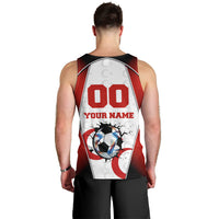 Personalized Turkey Football Grey Wolf Men Tank Top Turkish Mascot Soccer Ball Burst