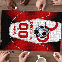 Personalized Turkey Football Grey Wolf Puzzle Turkish Mascot Soccer Ball Burst