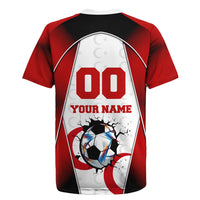 Personalized Turkey Football Grey Wolf Rugby Jersey Turkish Mascot Soccer Ball Burst