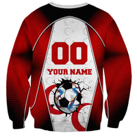 Personalized Turkey Football Grey Wolf Sweatshirt Turkish Mascot Soccer Ball Burst