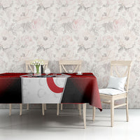 Personalized Turkey Football Grey Wolf Tablecloth Turkish Mascot Soccer Ball Burst