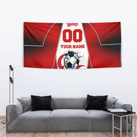 Personalized Turkey Football Grey Wolf Tapestry Turkish Mascot Soccer Ball Burst