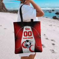 Personalized Turkey Football Grey Wolf Tote Bag Turkish Mascot Soccer Ball Burst