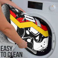 Personalized Germany Football 2026 Eagle Mascot Bathroom Set German Flag Heritage - Soccer Ball Burst