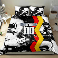 Personalized Germany Football 2026 Eagle Mascot Bedding Set German Flag Heritage - Soccer Ball Burst