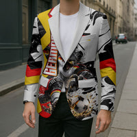 Personalized Germany Football 2026 Eagle Mascot Blazer German Flag Heritage - Soccer Ball Burst