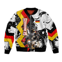 Personalized Germany Football 2026 Eagle Mascot Bomber Jacket German Flag Heritage - Soccer Ball Burst
