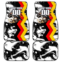 Personalized Germany Football 2026 Eagle Mascot Car Mats German Flag Heritage - Soccer Ball Burst